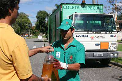 Coleta de óleo em Curitiba