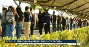 Ponta Grossa e Curitiba fazem mutirão de emprego