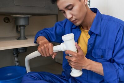 plumber assembling pipe 1098 17772