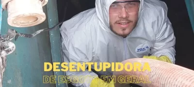 Desentupimento com equipamentos modernos