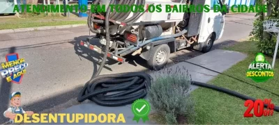 Desentupimento com garantia no Boqueirão