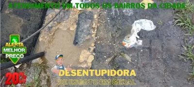 Desentupimento com garantia no Cristo Rei