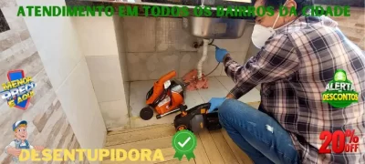 Desentupimento de pia no Boqueirão