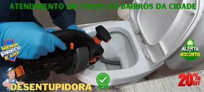 Desentupimento de vaso sanitário no Cristo Rei
