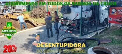 Desentupimento em geral no Sítio Cercado