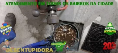 Desentupimento de caixa de gordura no Pinheirinho