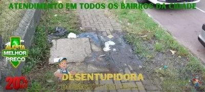 Desentupimento de rede de esgoto no Cristo Reio