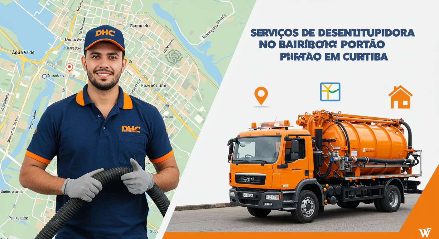 Desentupidora no Bairro Portão em Curitiba
